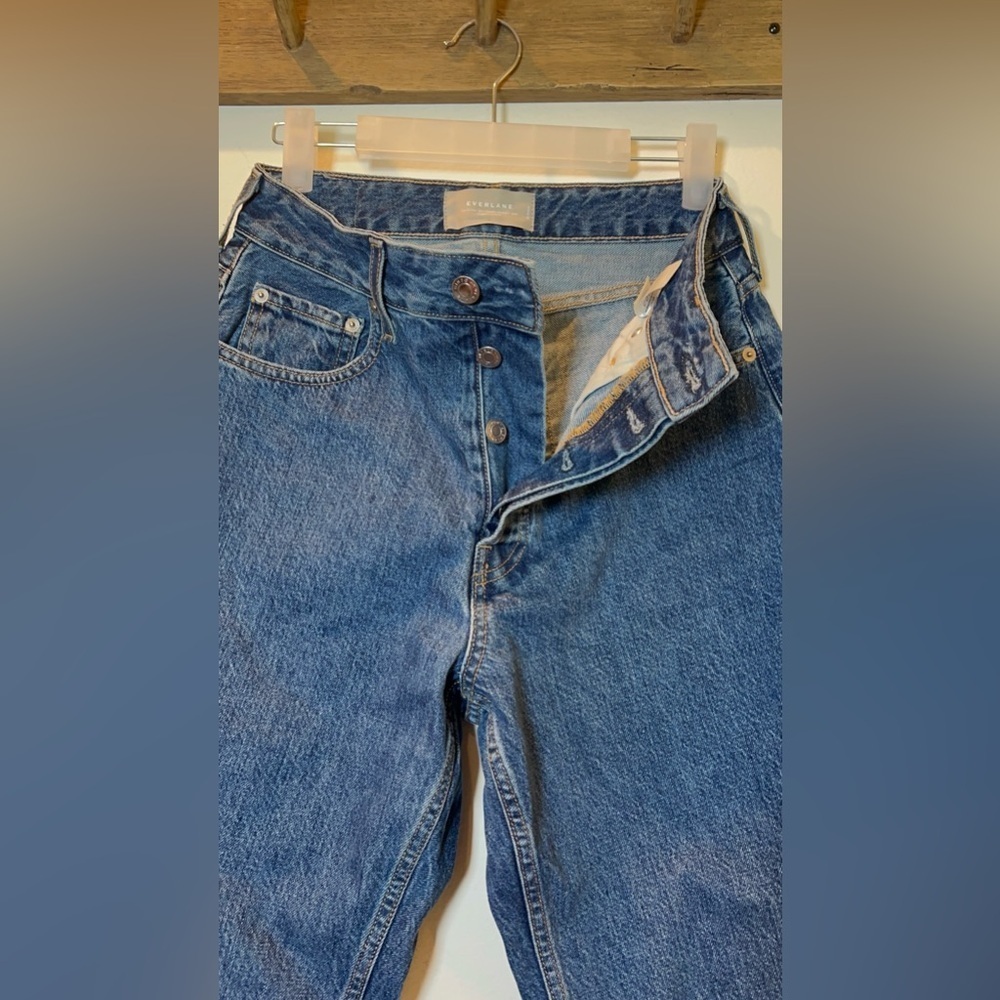 Everlane The Curvy 90s cheeky straight Jean size 28 ankle organic cotton - Picture 4 of 5